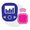 continuous glucose monitor icon